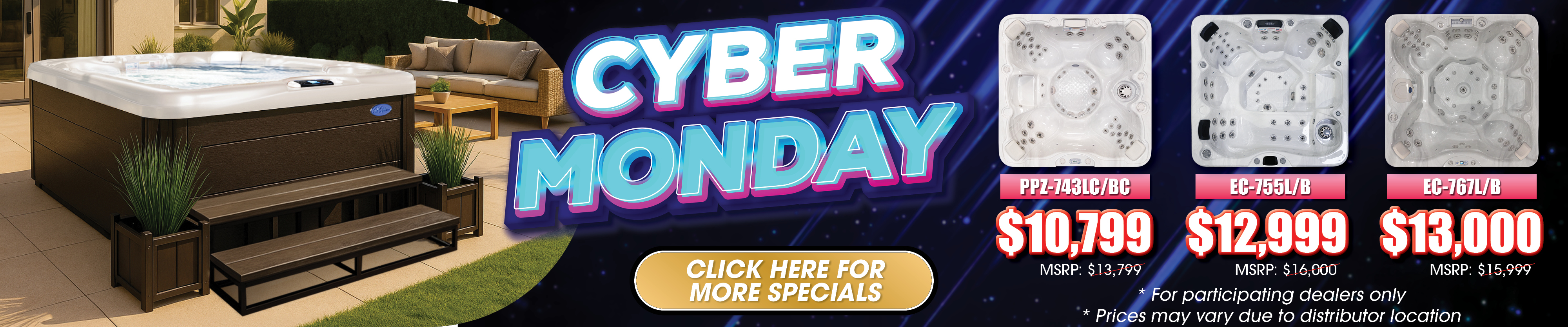 Calspas hot tub being used in a family setting - Beaverdale